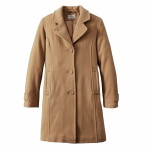 L.L. Bean Three-Quarter Lambswool Polo Coat